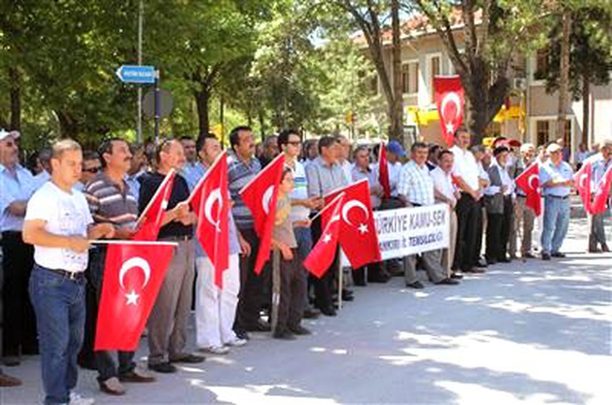 Çankırı\'da Terör Protestosu