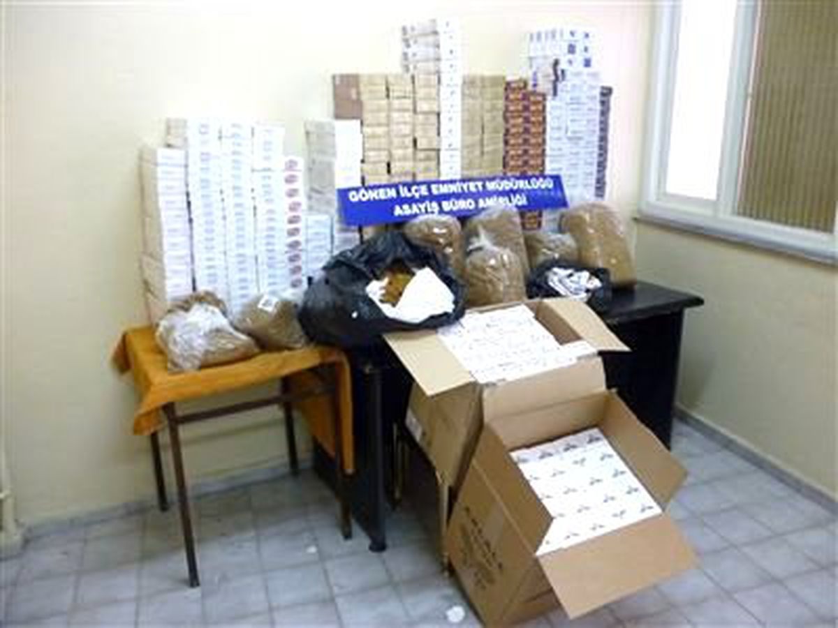 Gönen\'de 5 Bin Paket Kaçak Sigara Ele Geçirildi