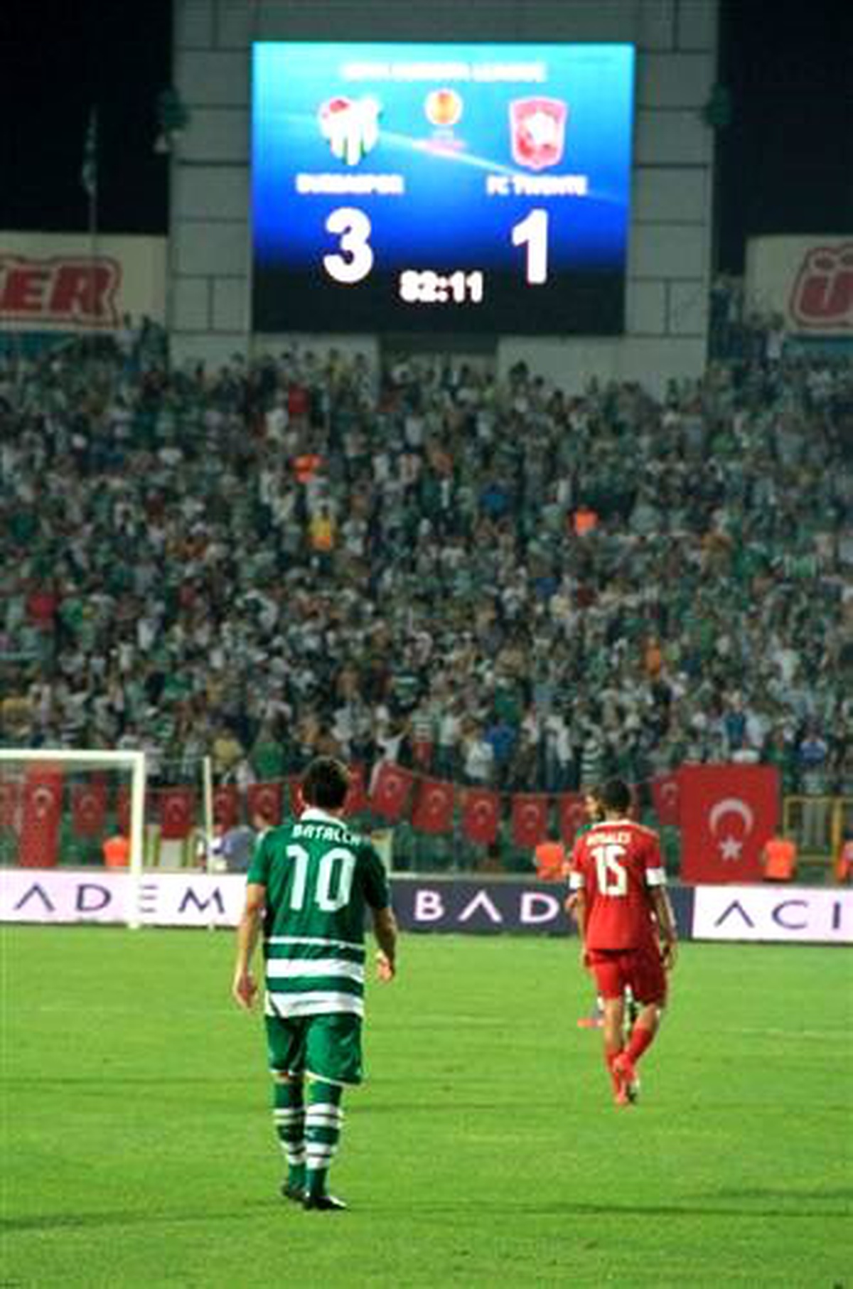 Bursaspor\'un Avrupa\'daki 10\'uncu Galibiyeti