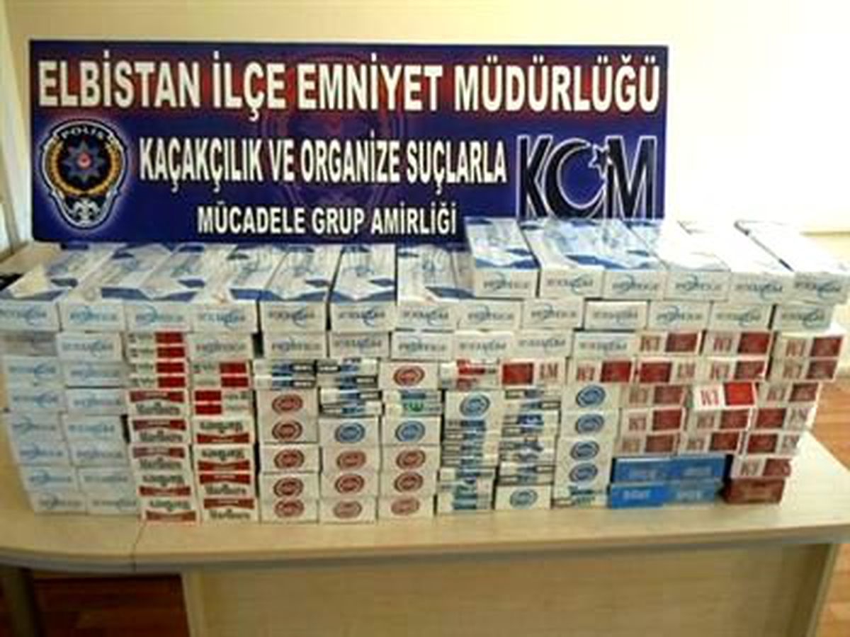 Elbistan\'da 11 Bin 629 Paket Kaçak Sigara Ele Geçirildi