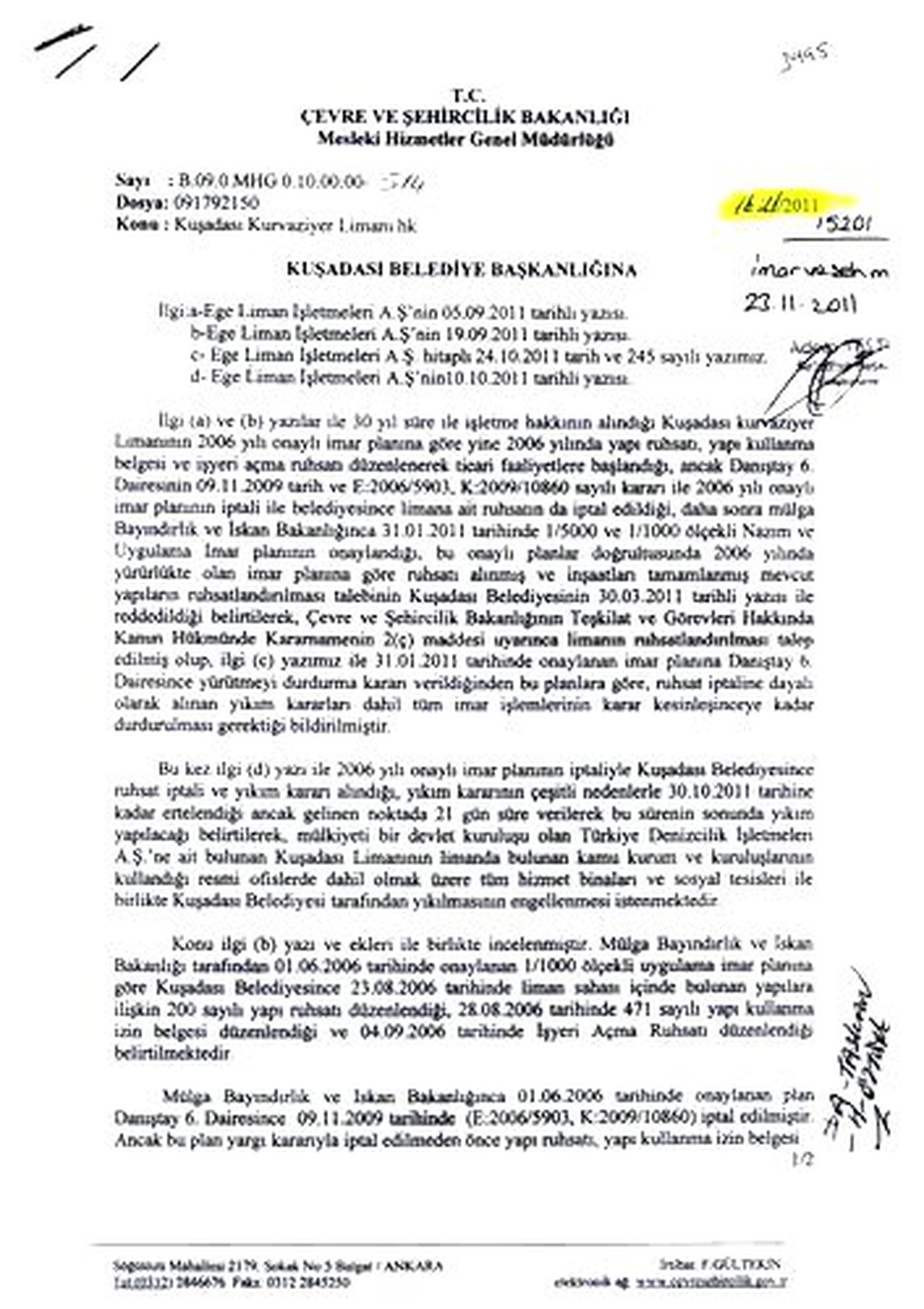 Kuşadası\'nda Liman Tartışması