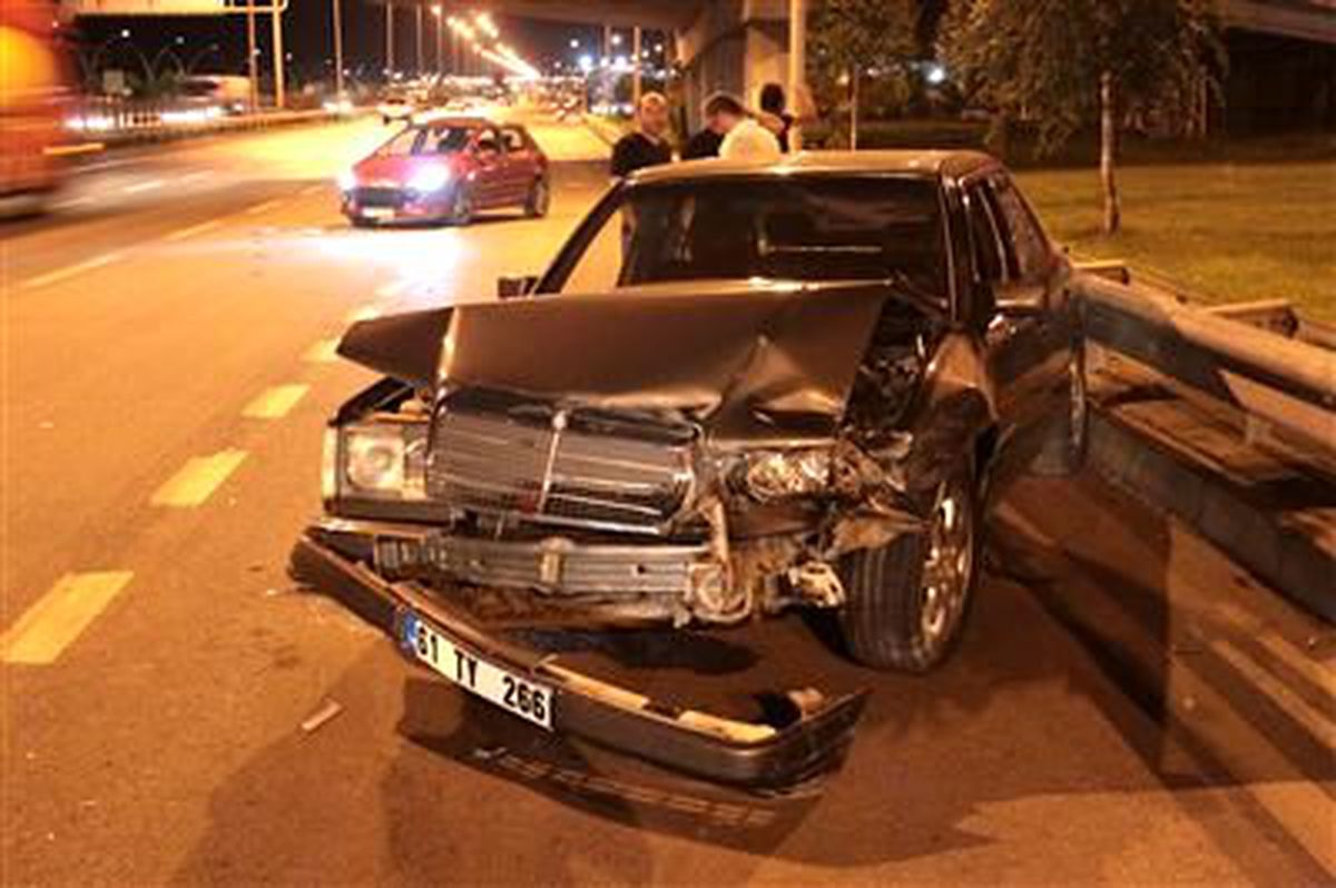 Trabzon Sahil Yolunda Kaza: 1 Yaralı