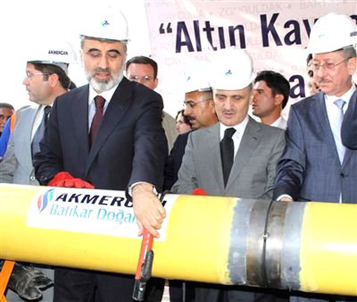 Bakanlar, Bartın\'da Doğalgaz Hattı Temel Atma Törenine Katıldı