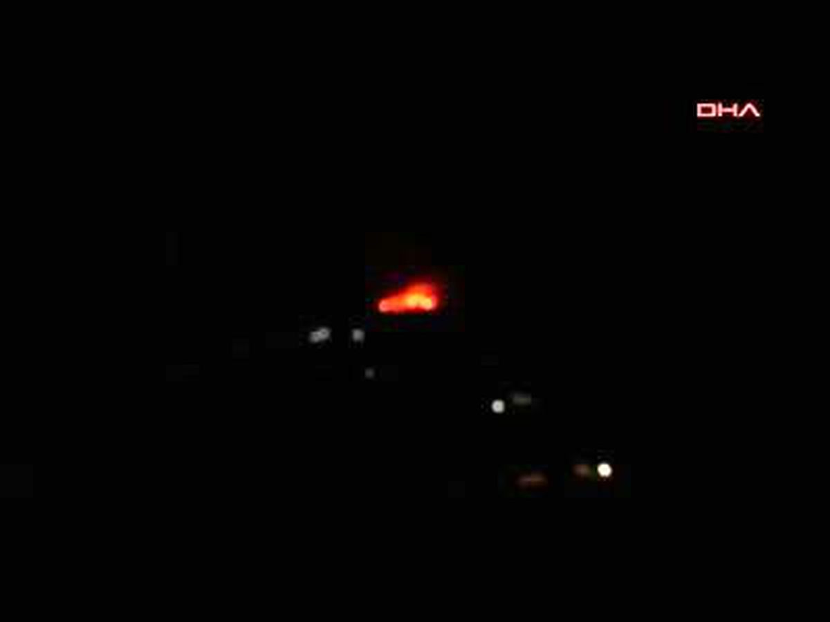 Datça\'da Ormanlık ve Makilik Alanda Yangın