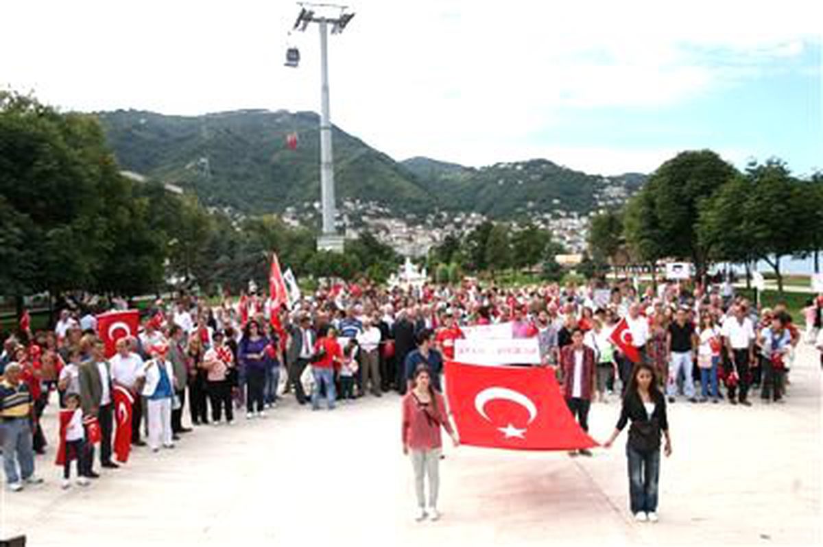 Ordu\'da Tgb, Teröre Lanet Mitingi Düzenledi