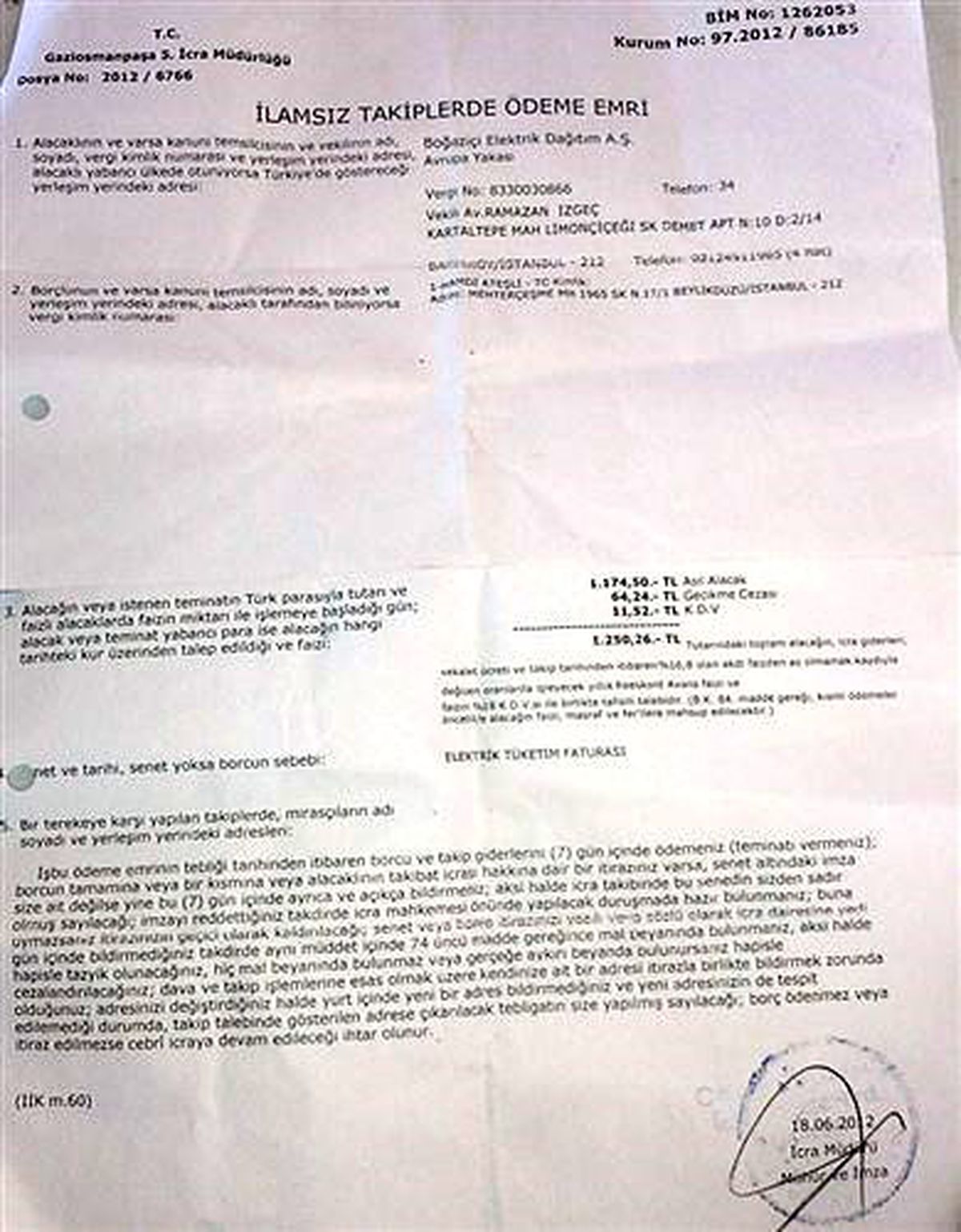 Şehit Evine Haciz Geldi