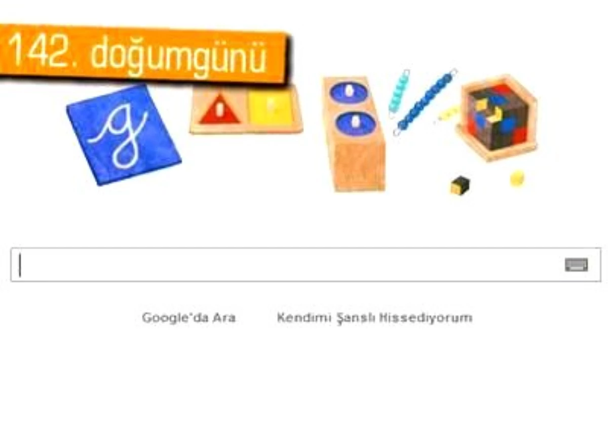 Google, Maria Montessori\'nin 142. Doğum Gününü Kutladı