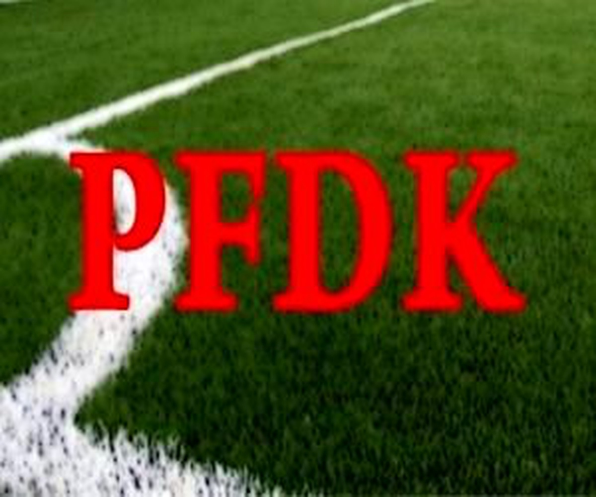 Pfdk Kararları Açıklandı Pfdk Kararları Açıklandı Kurul Fenerbahçe Kulübü\'ne 25 Bin, Aziz...