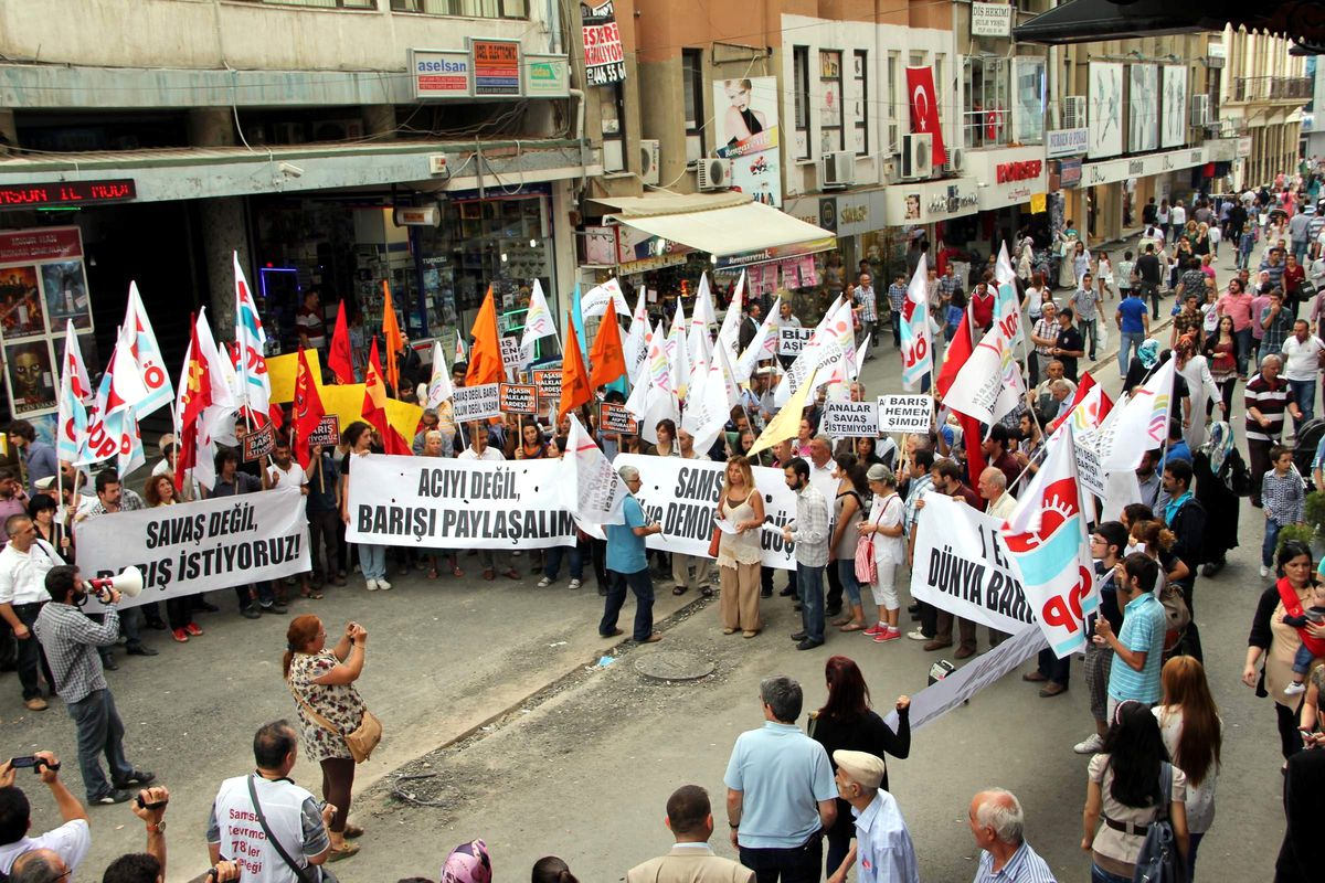 Samsun\'da \'1 Eylül Dünya Barış Günü\' Eylemi