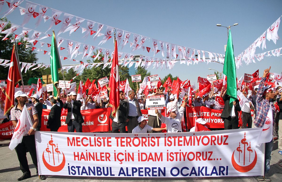 BBP\'den \'Teröre Karşı Birlik Mitingi\'