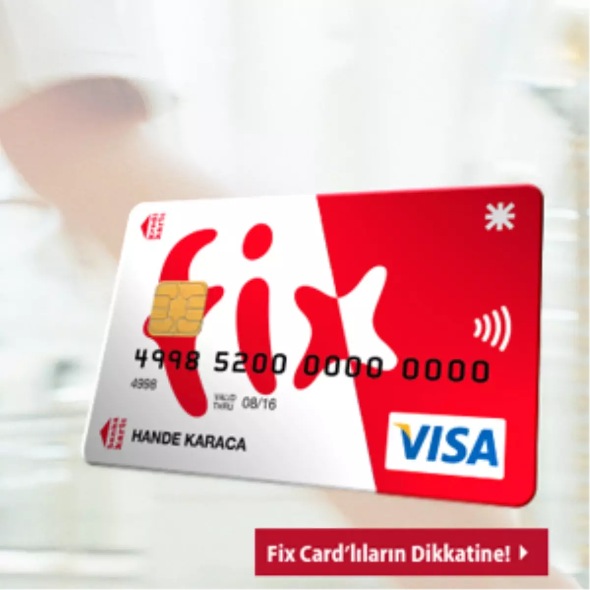 Banka ile Kredi Kartı Fix Card\'da Birleşti
