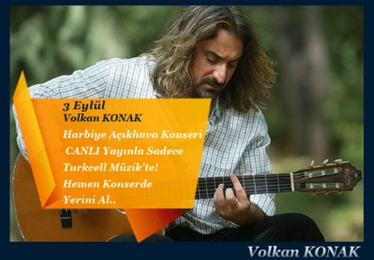 Volkan Konak Konseri İnternetten Canlı Yayınlanıyor