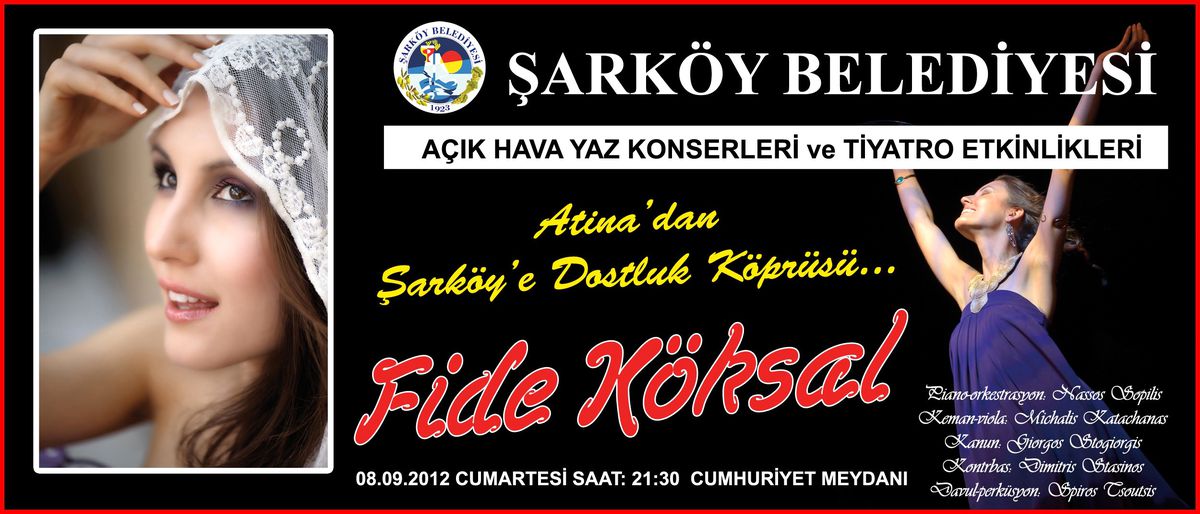 Atina\'dan Şarköy\'e Şarkılarla Dostluk Köprüsü