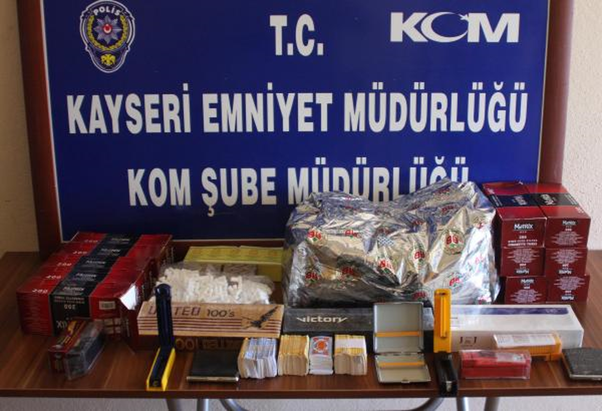 Kayseri\'de 57 Bin Paket Kaçak Sigara Ele Geçirildi