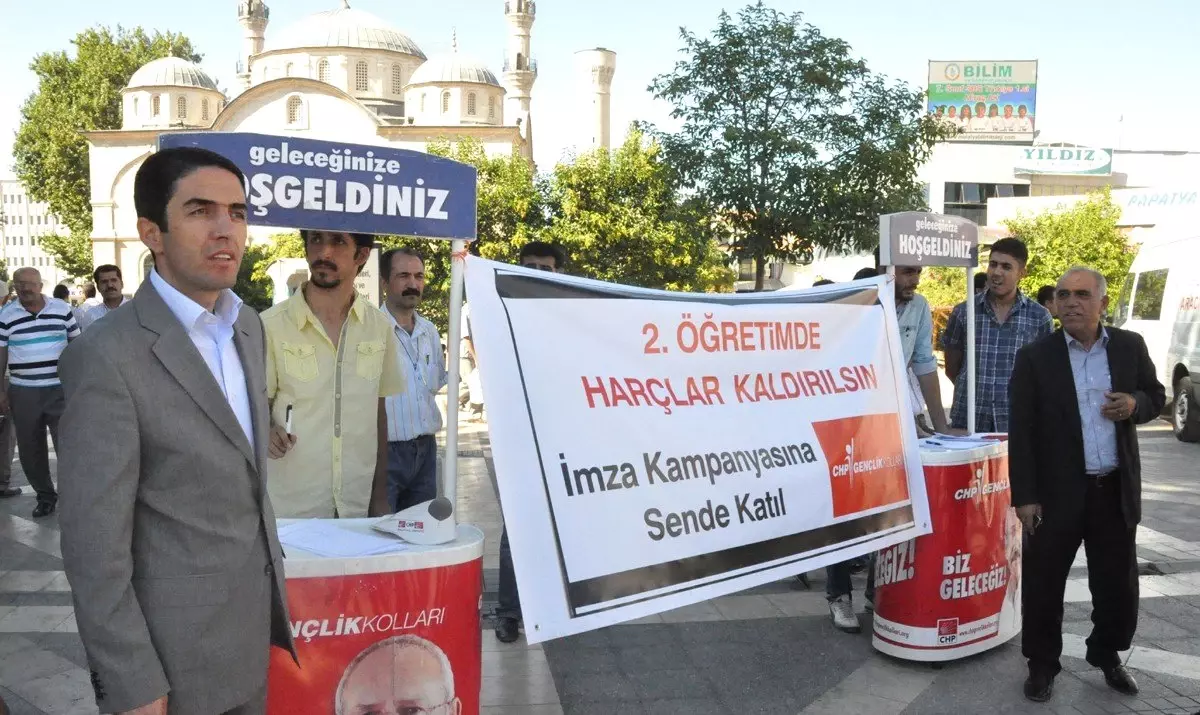 Chp, İkinci Öğretimde Harçların Kaldırılmasına Yönelik İmza Kampanyası Başlattı