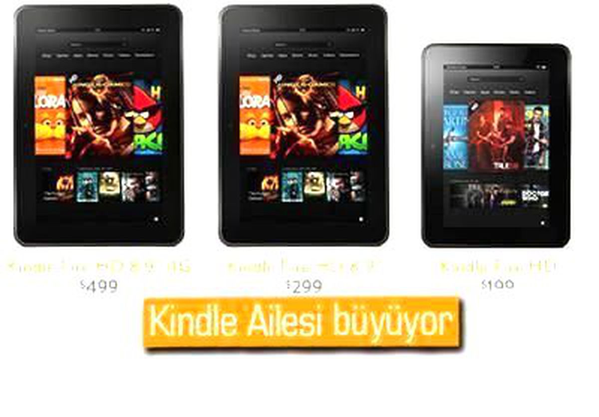 Amazon\'dan 7 ve 8,9 İnçlik Yeni Tabletler