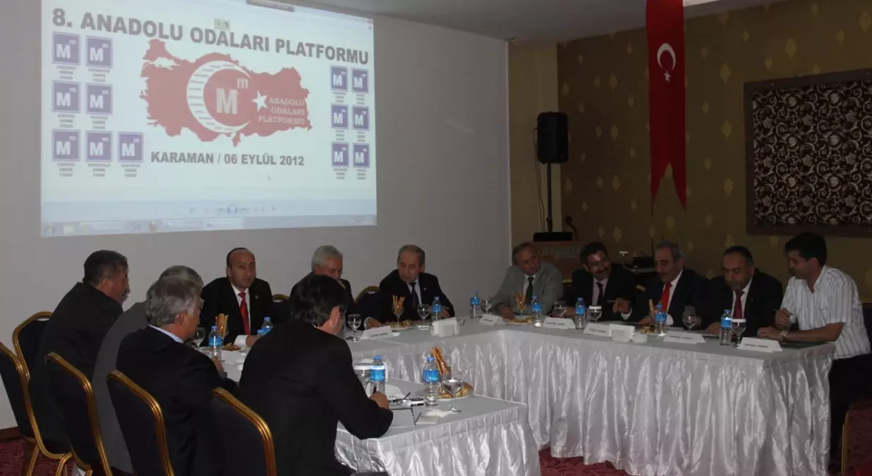 Anadolu Odaları Platformu 8.toplantısını Karaman'da Yaptı