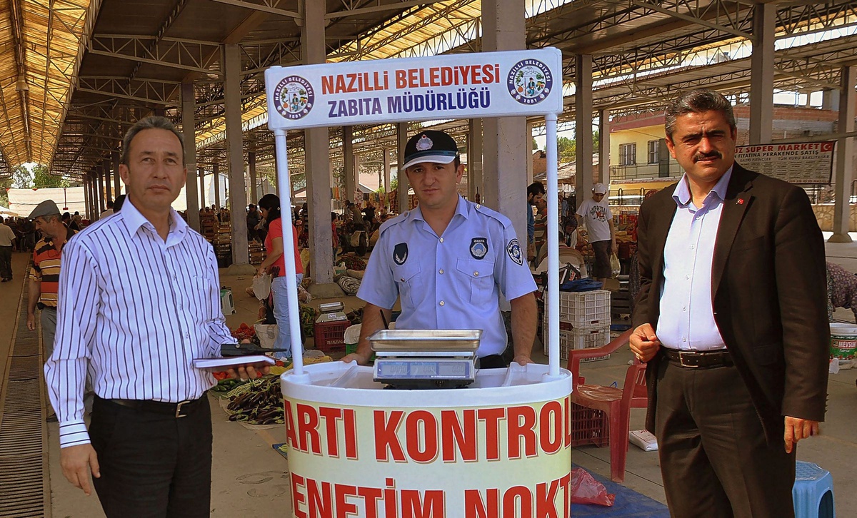 Nazilli\'de Zabıta Yeni Hal Kanunu Uyguluyor