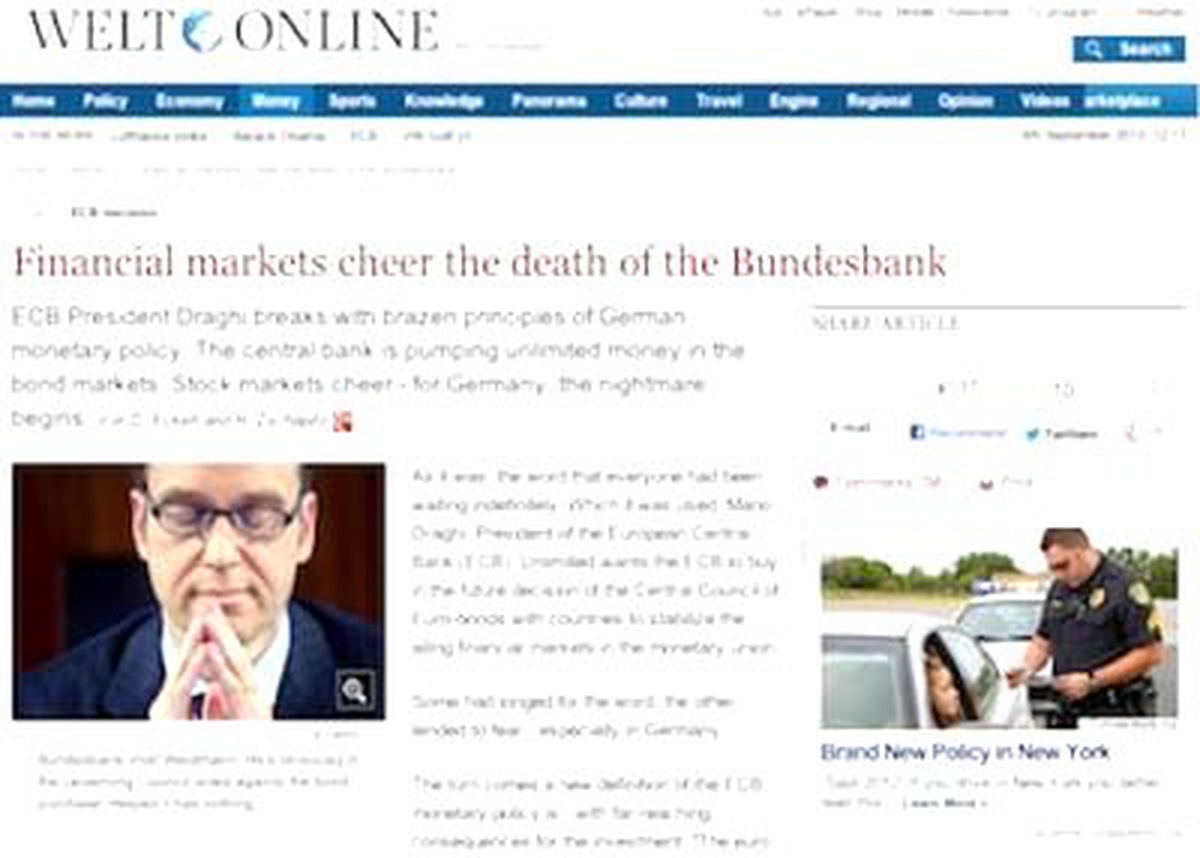 Piyasalar Bundesbank\'ın Ölümü Kutluyor