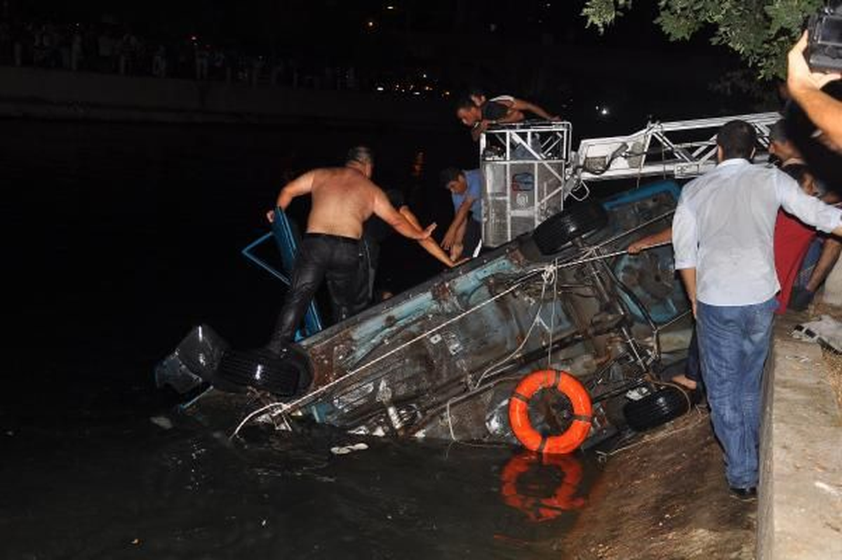 Adana 1 Otomobil Sulama Kanalına Uçtu: 2 Ölü