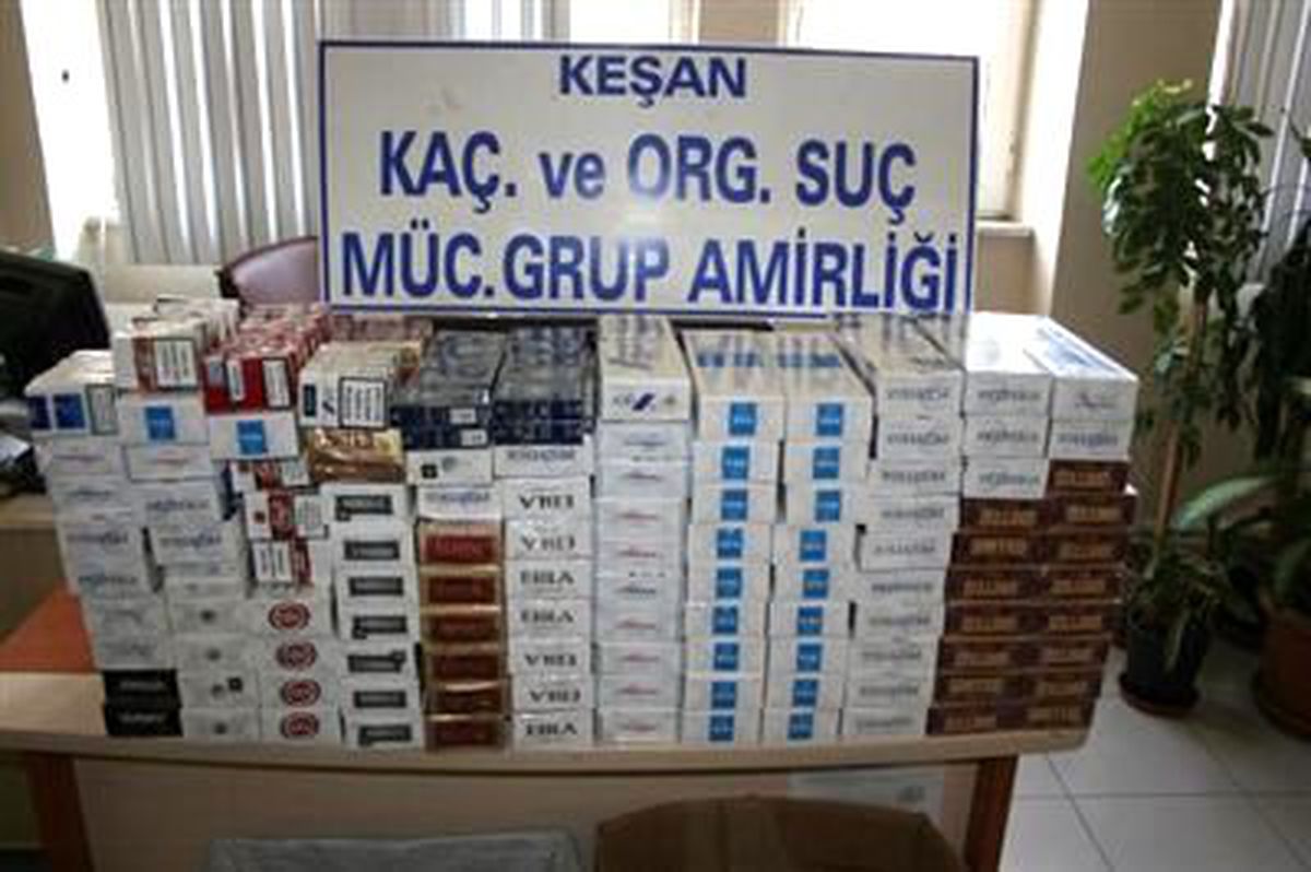 Keşan\'da, Bin 127 Paket Kaçak Sigara Ele Geçirdi