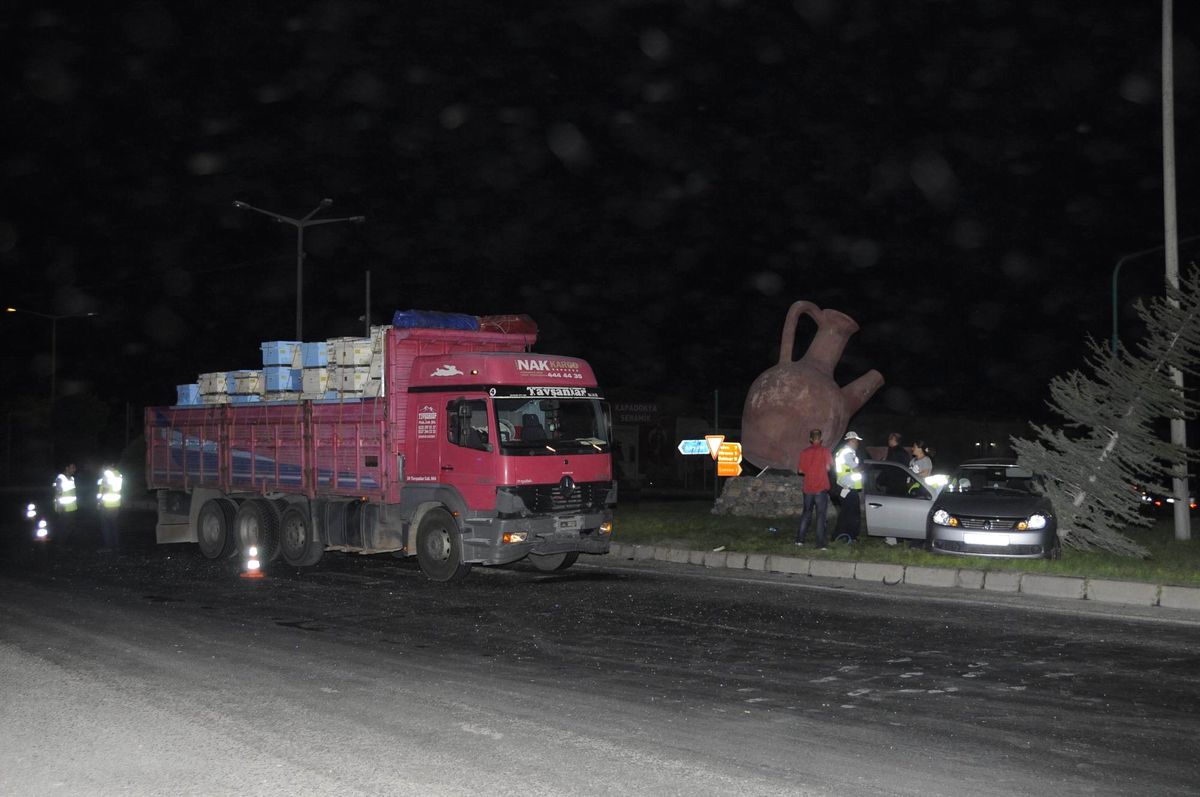 Nevşehir\'de Trafik Kazası 1 Ölü 3 Yaralı