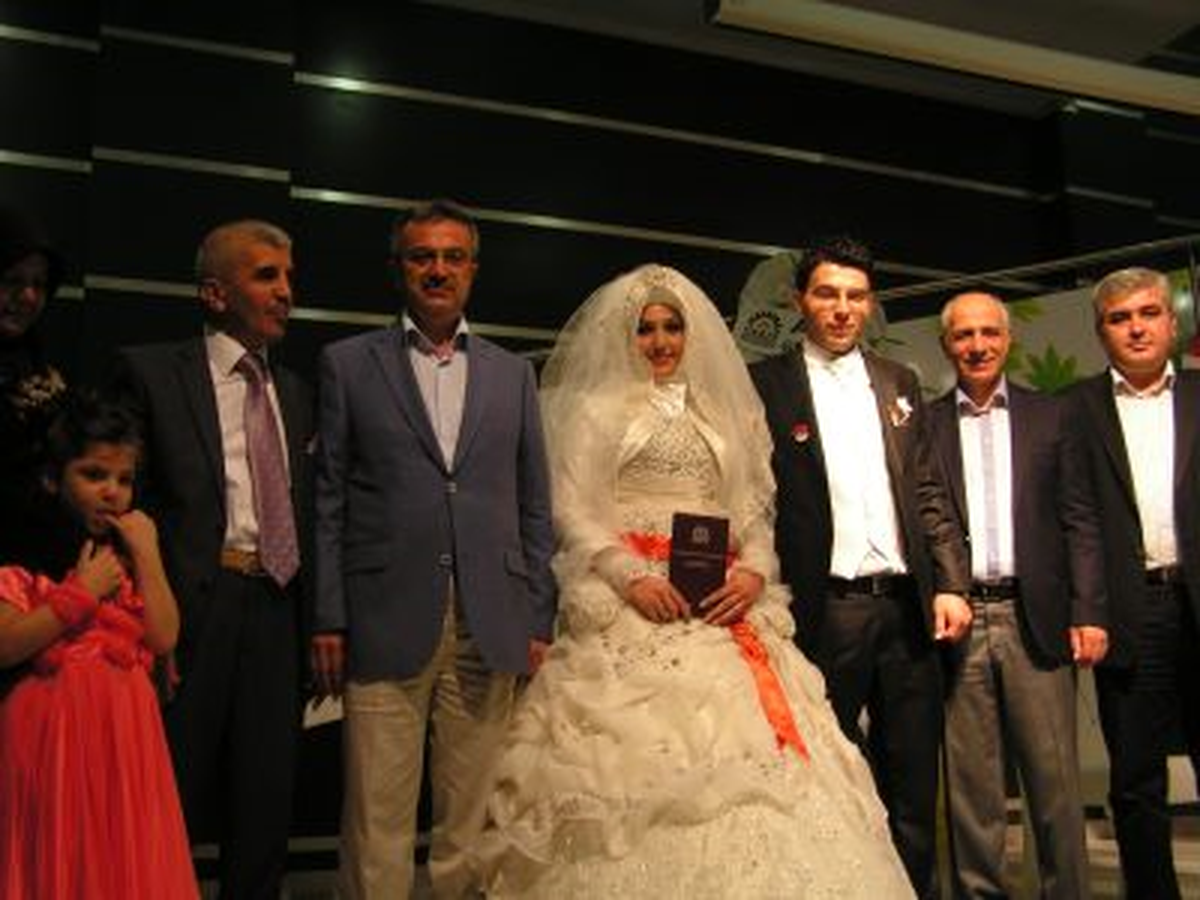 Genç Çiftin Nikahını Köşker Kıydı