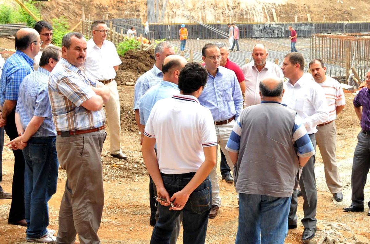 Meclis Üyeleri Termal Otel İnşaatını Gezdi