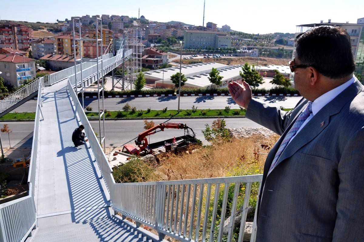 Başkan Yağcı Üst Geçit Projesini İnceledi