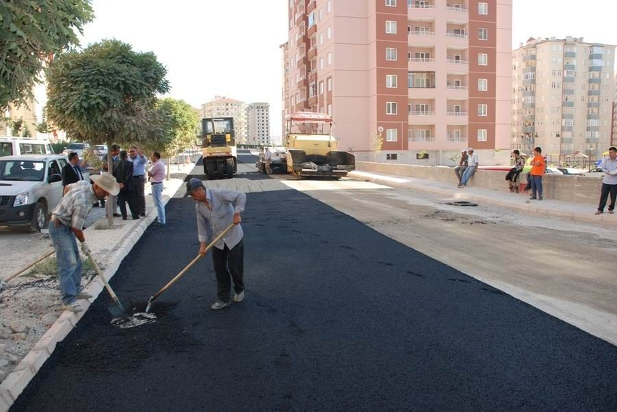 İldem\'de Asfalt Çalışması