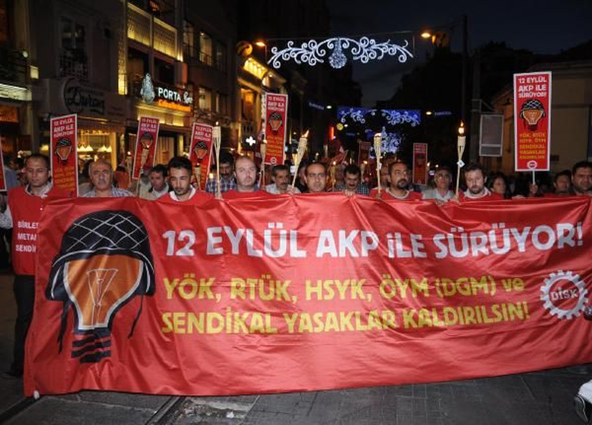 Taksim\'de "12 Eylül" Protestosu