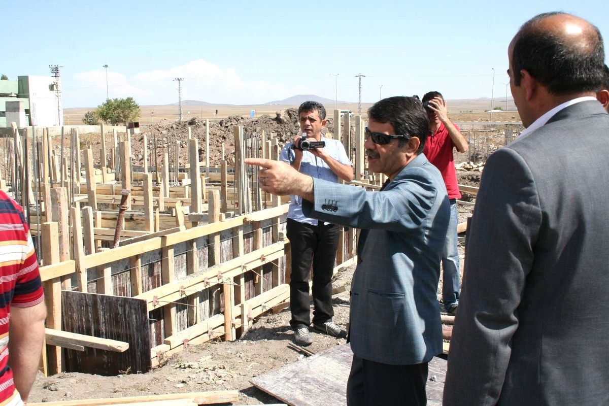 Kars Belediyesi Modern Hayvan Pazarı İnşaatı Devam Ediyor (Fotoğraflı