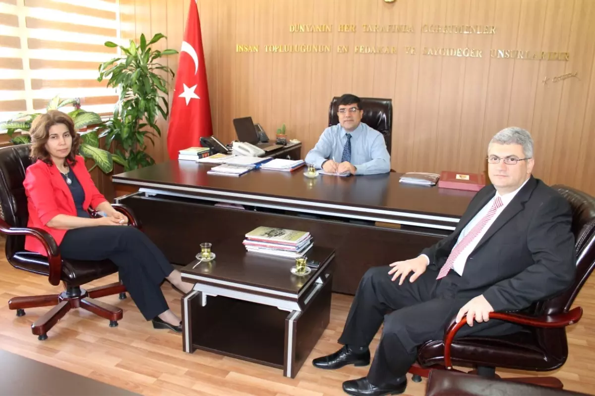 Ulusal Ajans Proje Uzmanlarından Milli Eğitim Müdürü Aksoy'a Ziyaret