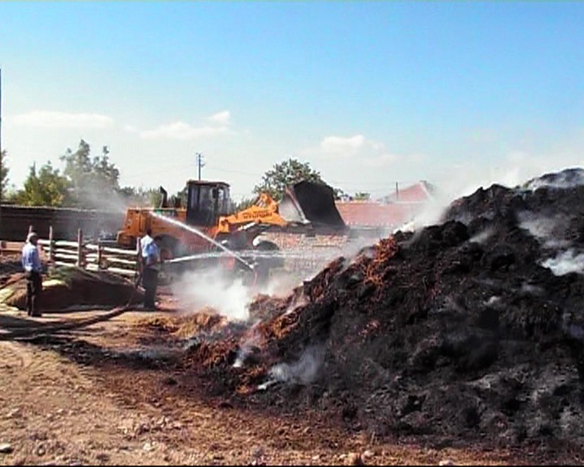 60 Ton Saman Yandı