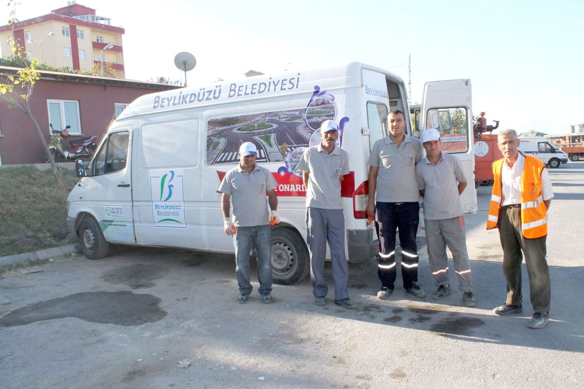 Acil Yol Bakım Ve Onarım Aracı İş Başında