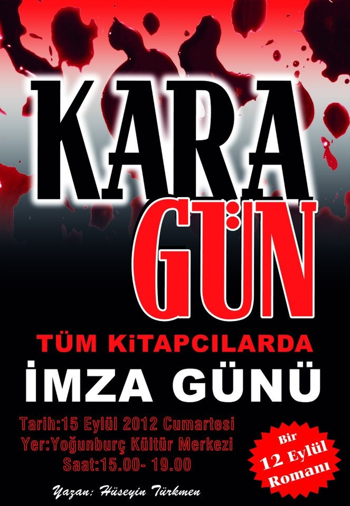 Hüseyin Türkmen\'in \'Kara Gün\' Adlı Kitabı Çıktı