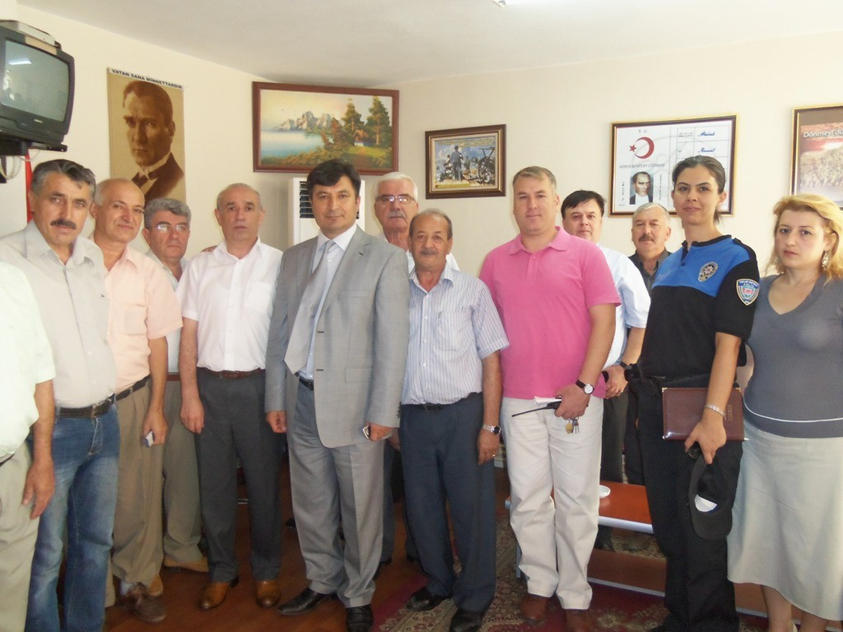 Ödemiş İlçe Emniyet Müdürü Adil Metin Muhtarlar Derneğini Ziyaret Etti
