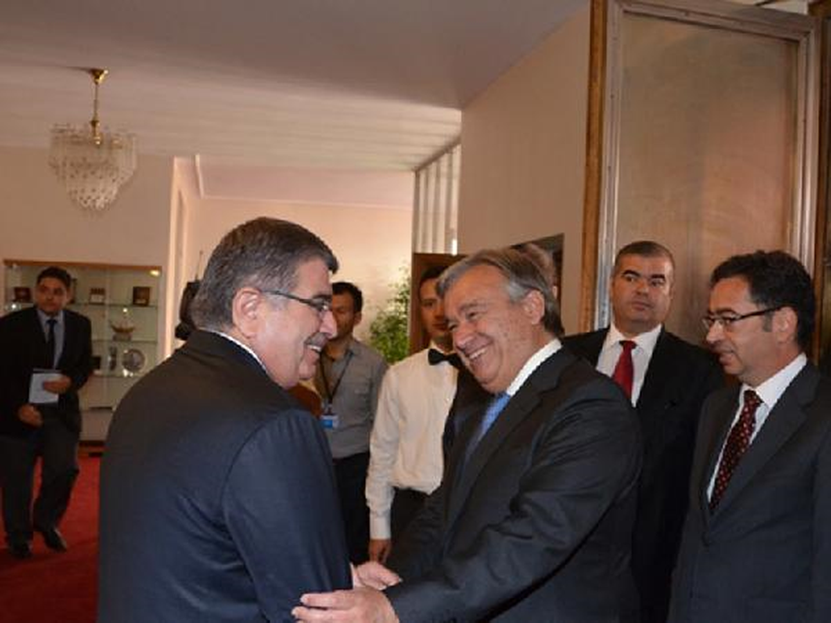 Bakan Şahin, Antonio Guterres ile Angelina Jolie\'yi Kabul Etti