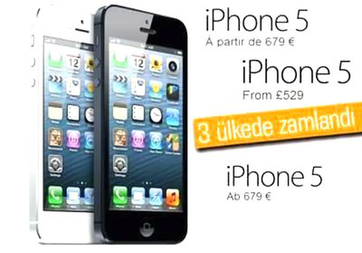 İphone 5 Avrupa'ya Zamlı Geliyor