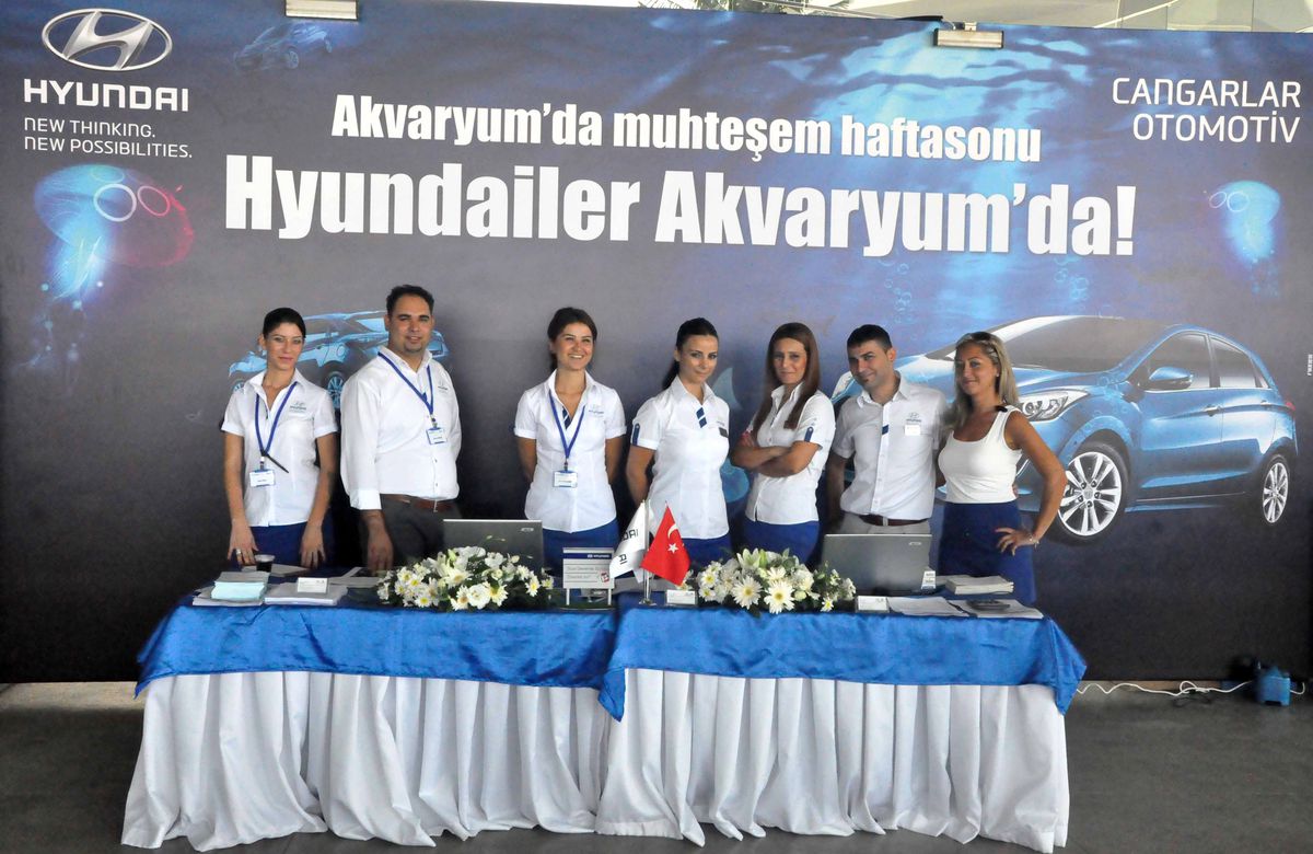 Hyundai\'ler Aquarium\'da