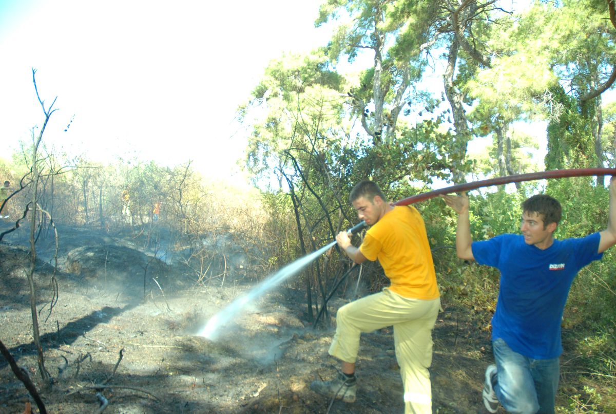 Manavgat'ta İki Ayrı Yerde Orman Yangını