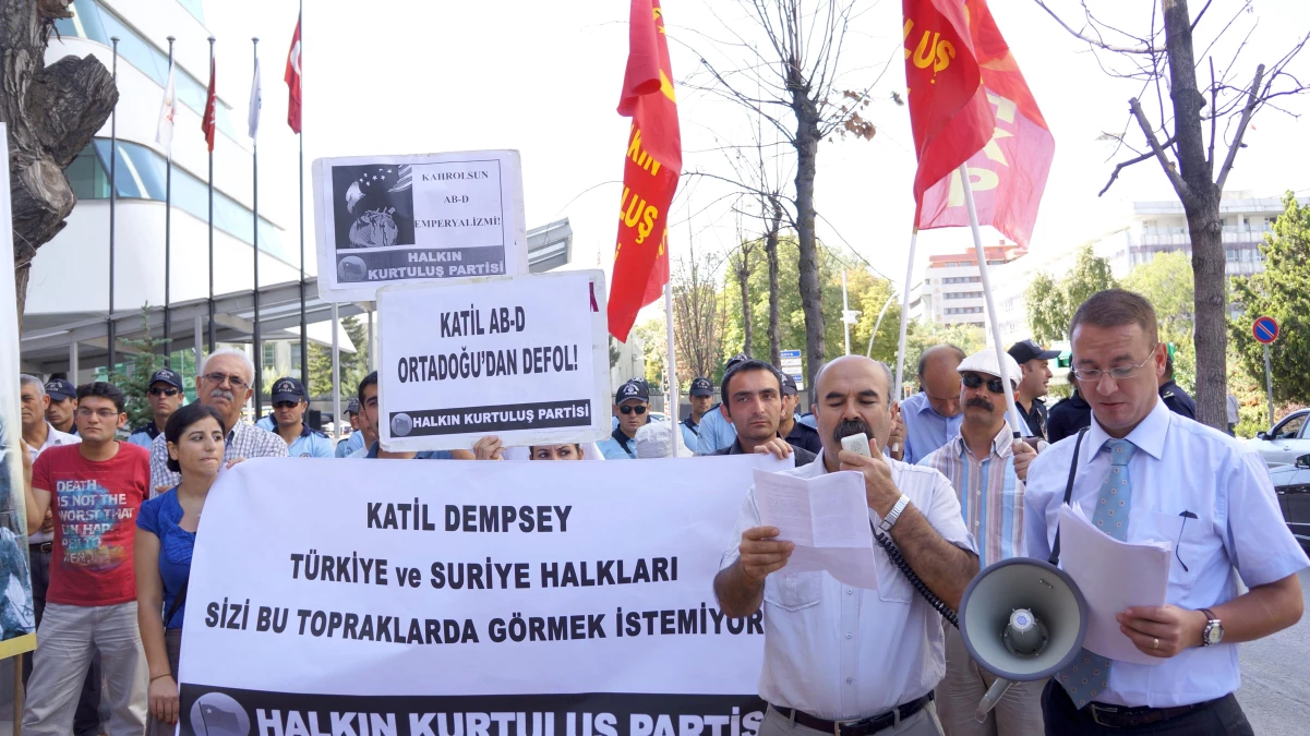 ABD Genelkurmay Başkanı Dempsey\'in Türkiye\'ye Gelişi Protesto Edildi