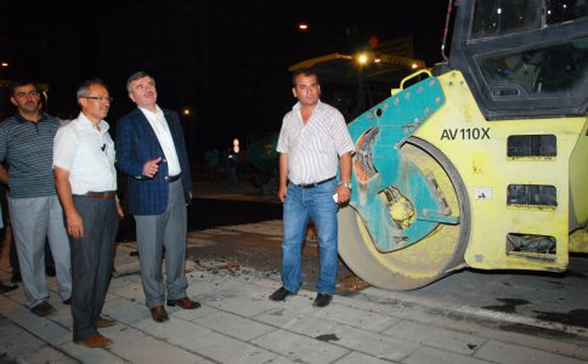 Akyürek Kerkük Caddesi\'ndeki Çalışmaları İnceledi