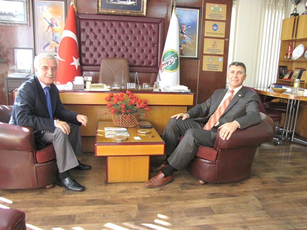 Ödemiş Kaymakamı Abdullah Dölek, Başkan Keskin\'i Ziyaret Etti