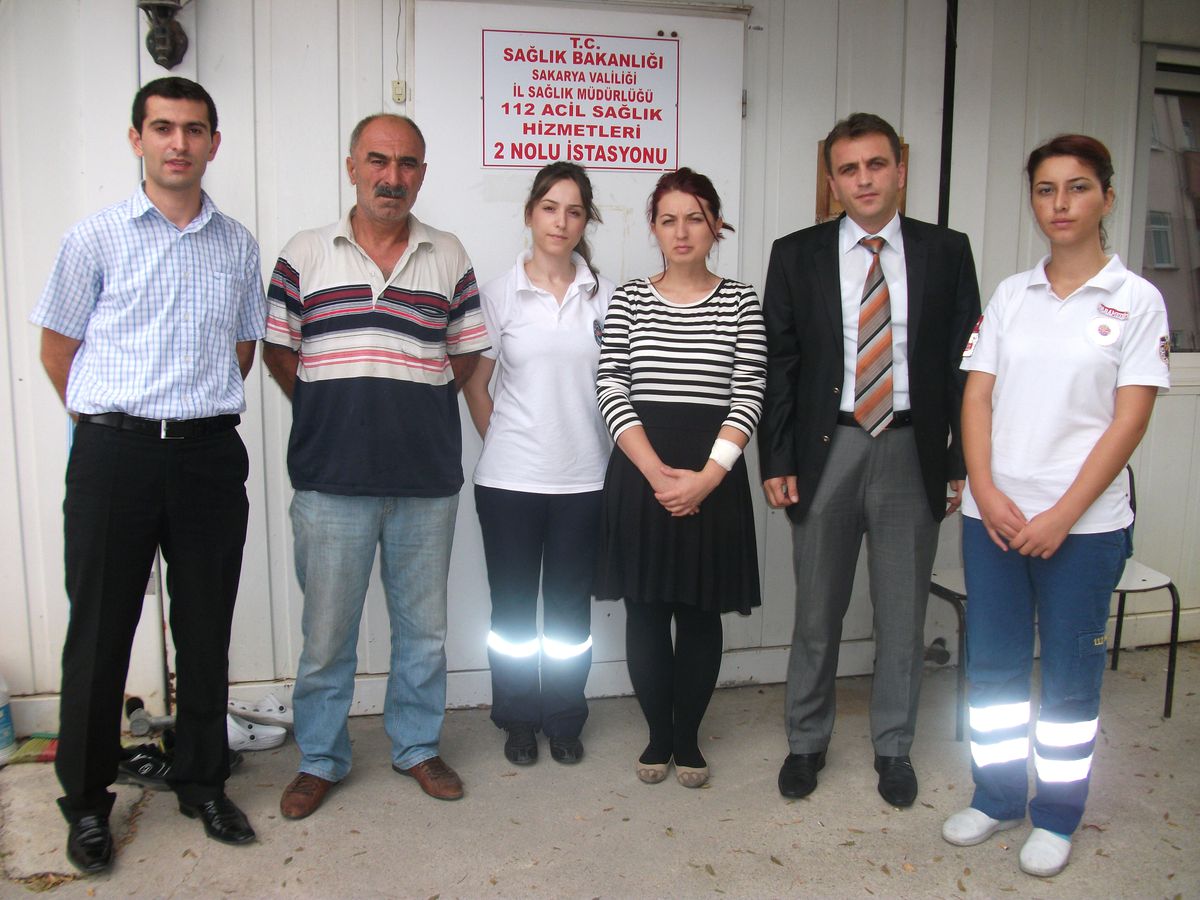 Sağlık İl Müdürlüğü Yetkilileri Darp Edilen Personeli Ziyaret Etti