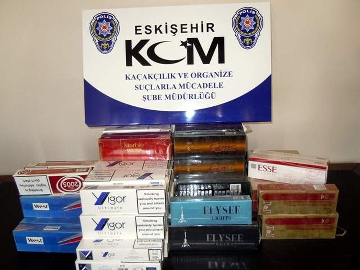 Eskişehir\'de 1198 Paket Kaçak Sigara Ele Geçirildi