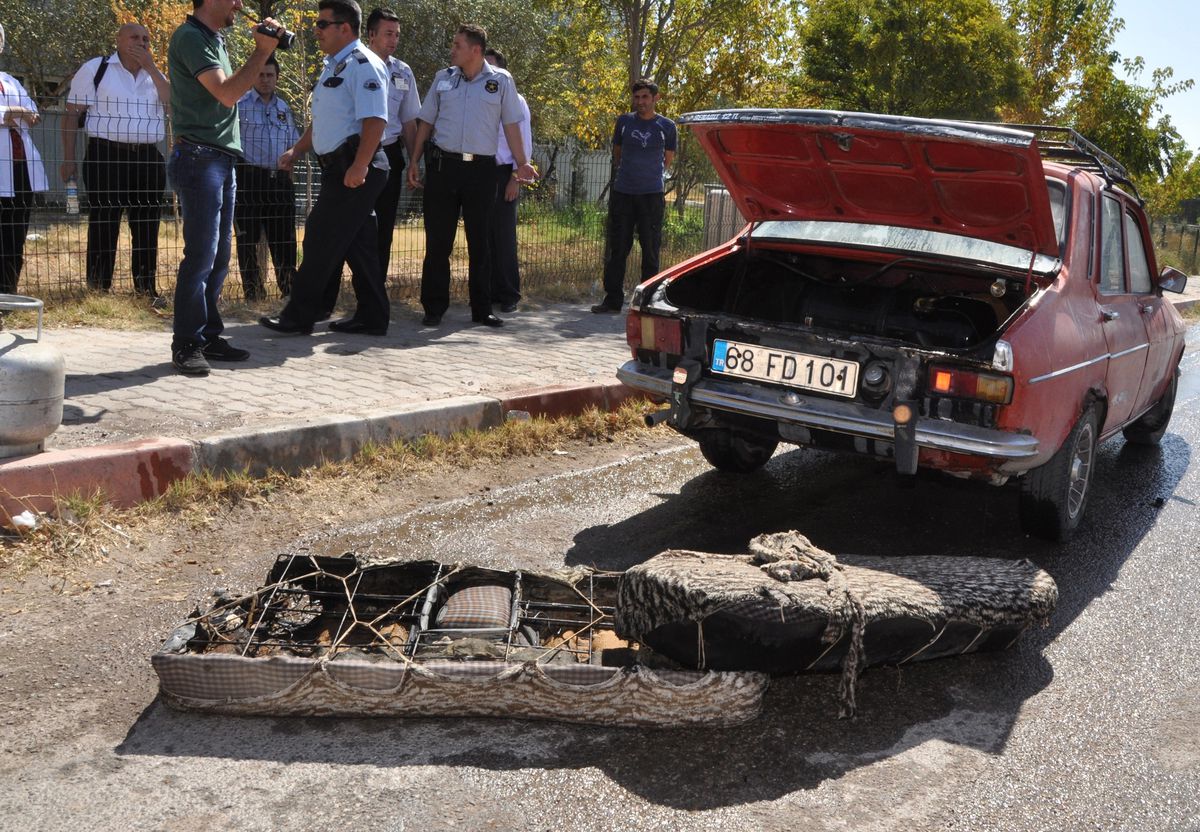 Otomobilde Yangın Paniği