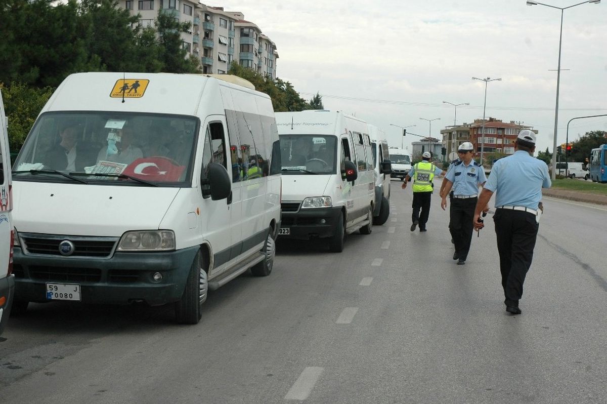 Tekirdağ Öğrenci Servislerine Sıkı Denetim