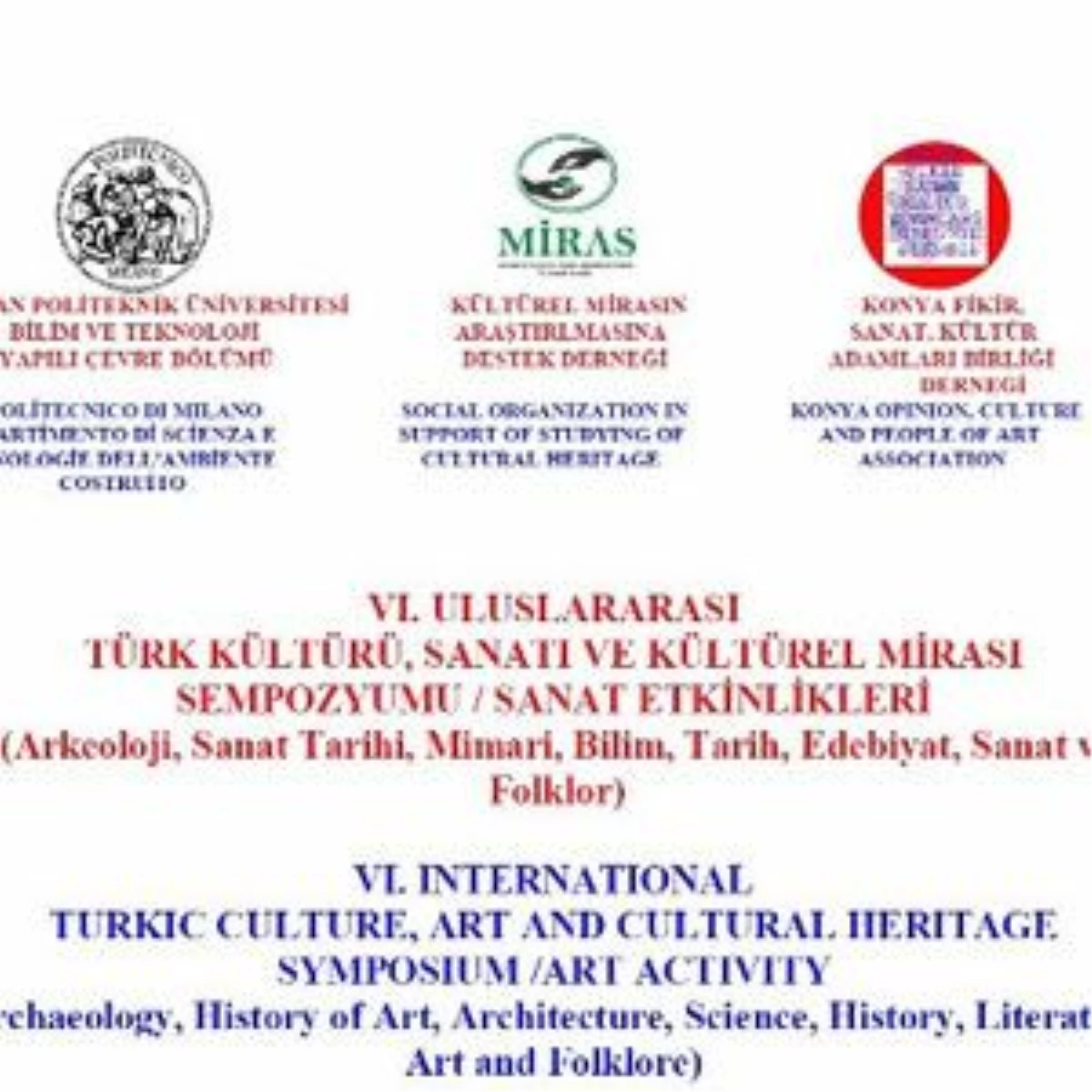 İtalya\'da 6. Uluslararası Türk Kültürü Sempozyumu