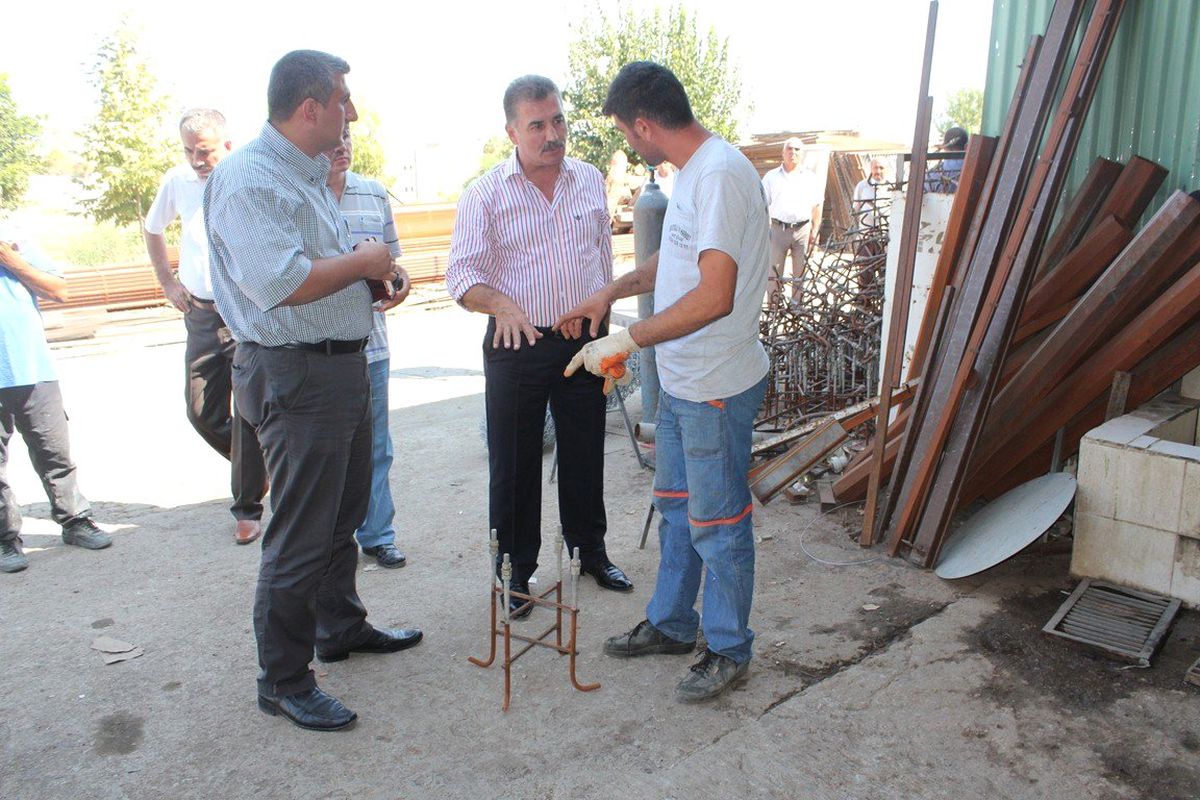 Başkan Tuna, Atölyelerde İncelemelerde Bulundu